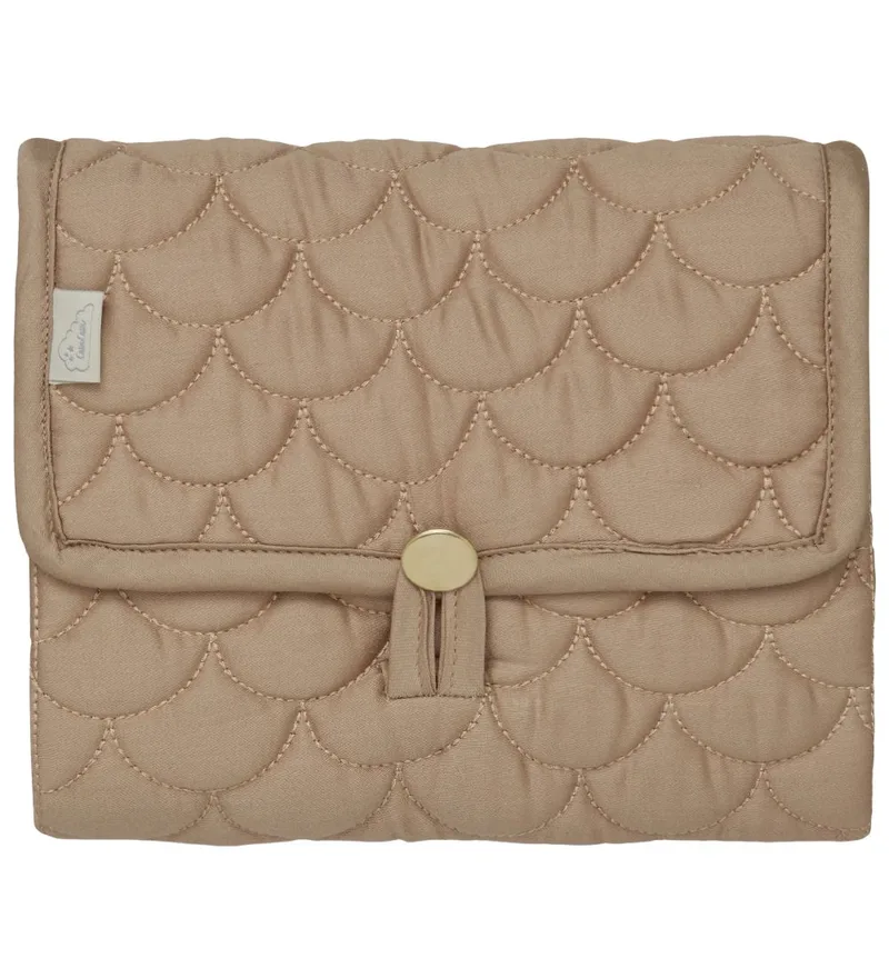 Gewatteerd Verschoonmatje - 70x44 cm - Camel/Lierre by Cam Cam Copenhagen – product photo