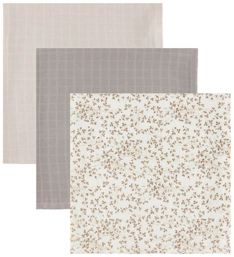 Hydrofiele Doek - 3-pack - Mix Lierre/Amandel/Hazelnoot de Cam Cam Copenhagen – photo produit