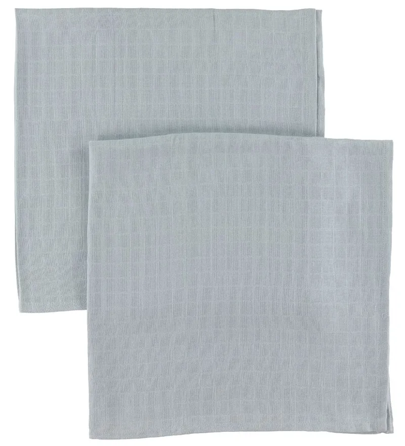 Hydrofiele Doek - 70x70 - 2-pack - Dusty Blue by Cam Cam Copenhagen – product photo