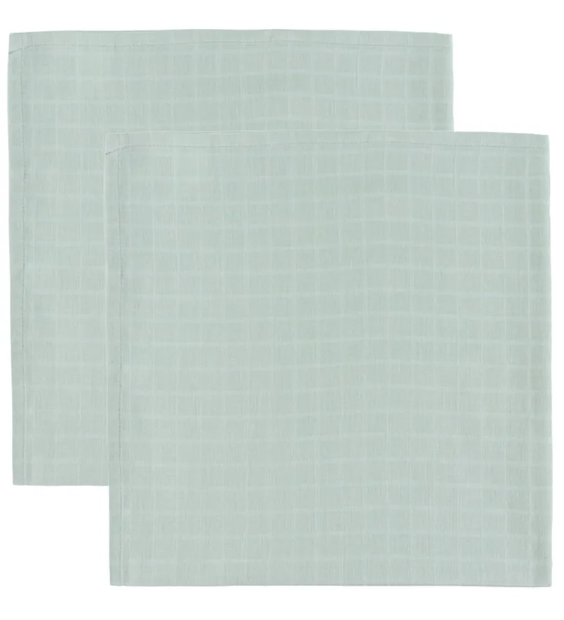 Hydrofiele Doek - 70x70 - 2-pack - Dusty Green från Cam Cam Copenhagen – produktbild