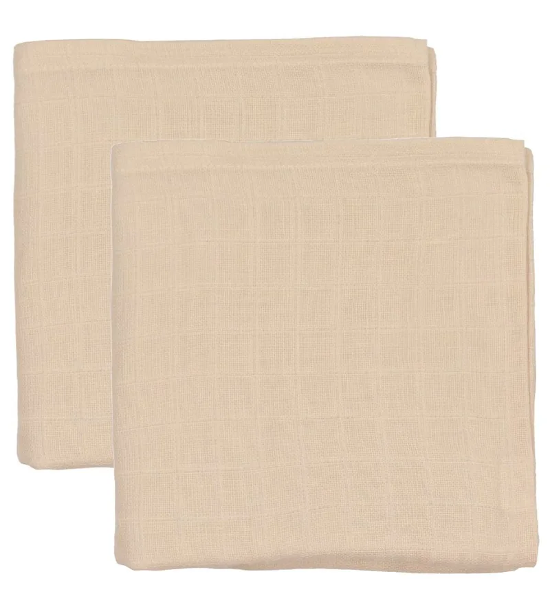 Hydrofiele Doek - 70x70 - 2-pack - Shell fra Cam Cam Copenhagen – produktbillede