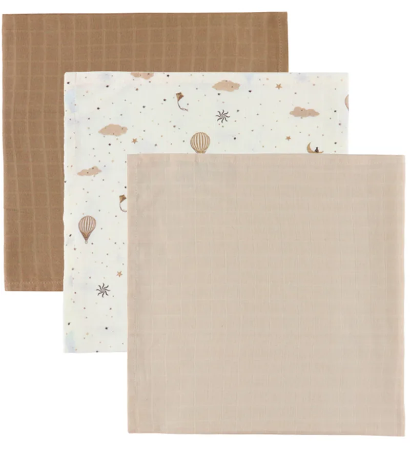 Hydrofiele Doek - 70x70 cm - 3-pack - Dromenland/Camel/L de Cam Cam Copenhagen – photo produit