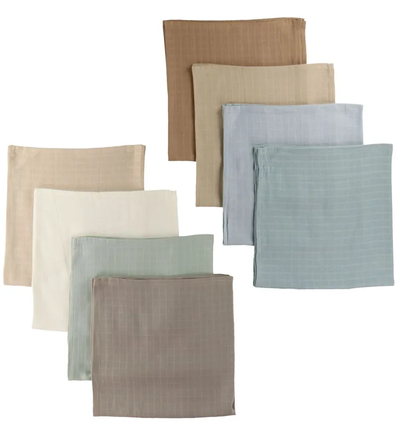 Hydrofiele Doek - 70x70 cm - 8-pack - Ocean Mix by Cam Cam Copenhagen – product photo