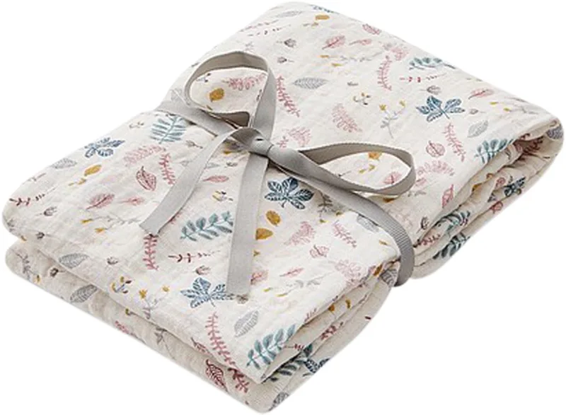hydrofiele doek of swaddle Pressed Leaves- roze van Cam Cam Copenhagen in Pressed Leaves Rose – productfoto