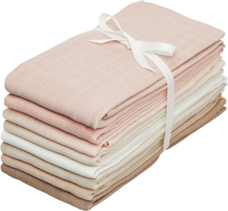 Multidoek - Hydrofiel - 8 Stuks - Rose Mix von Cam Cam Copenhagen in Rosa – Produktfoto