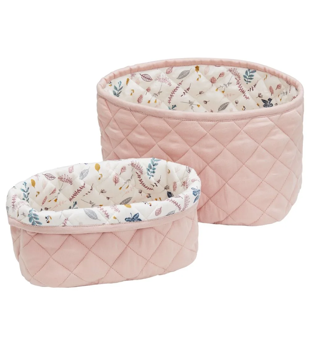 Opbergmand - 2-stk - 22x15/24x17 - Blossom Roze van Cam Cam Copenhagen – productfoto