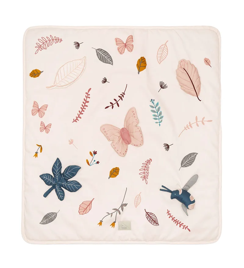 Speelkleed - 80x80 cm - Pressed Leaves Rose van Cam Cam Copenhagen – productfoto