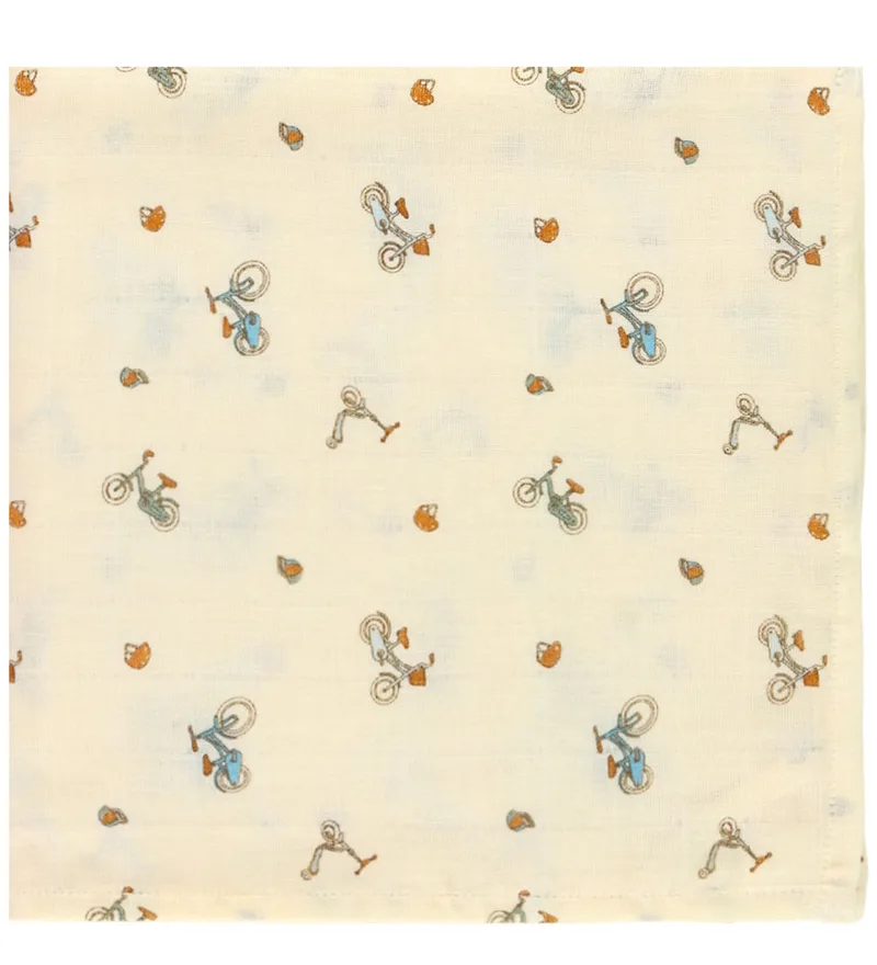 Wikkeldoek - 120x120 cm - Fietsen by Cam Cam Copenhagen – product photo