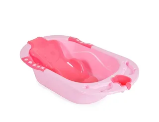 Babybadewanne Larissa, 89 cm, herausnehmbarer Badesitz, Tragegriff, rutschfeste Tragegriffe by Cangaroo in Pink – product photo 2 of 5