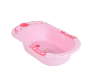 Babybadewanne Larissa, 89 cm, herausnehmbarer Badesitz, Tragegriff, rutschfeste Tragegriffe by Cangaroo in Pink – product photo 4 of 5