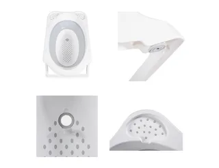 Babybadewanne Set Hawai 4-teilig, faltbar, Wasserablauf, Ablagefächer, Netz, ab Geburt, rutschfeste Füße von Cangaroo in Grau – Produktfoto 5 von 5