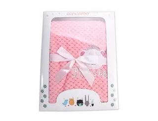 Babydecke Freya 80 x 110 cm, Cangaroo, Fleece, Polyester, Geschenkbox, bestickte Motive, Kinderwagen geeignet by Cangaroo in Pink – product photo 2 of 2