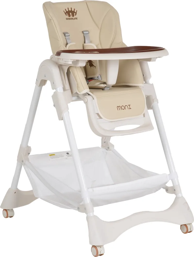 Chocolate Beige Kinderstoel van Cangaroo in Wit, beige – productfoto