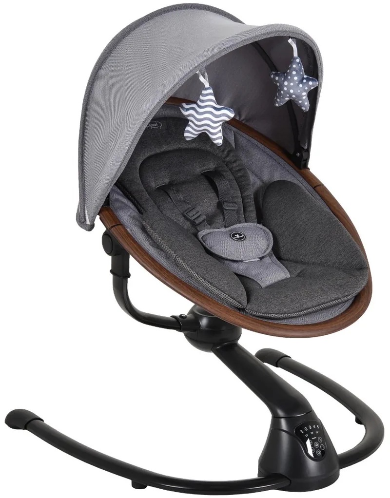 Cloud Premium+ Dark Grey Babyschommel van Cangaroo in Donker grijs – productfoto
