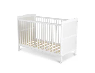 Komplettbett Albero 2 in 1, 120 x 60 cm, Gitterbett, Kinderbett-Umbau, Holz, Absturzsicherung von Cangaroo in Weiß – Produktfoto 4 von 5