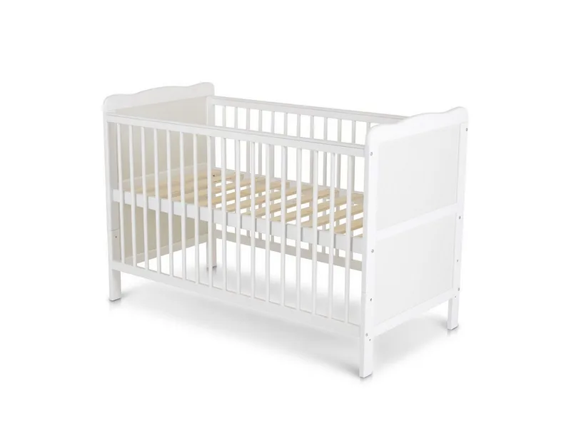Komplettbett Albero 2 in 1, 120 x 60 cm, Gitterbett, Kinderbett-Umbau, Holz, Absturzsicherung von Cangaroo in Weiß – Produktfoto 3 von 5