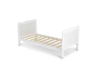 Komplettbett Albero 2 in 1, 120 x 60 cm, Gitterbett, Kinderbett-Umbau, Holz, Absturzsicherung von Cangaroo in Weiß – Produktfoto 5 von 5