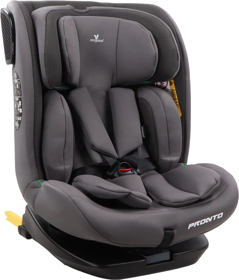 Pronto Dark Grey 40-150 cm 360° i-Size Autostoel van Cangaroo in Donkergrijs – productfoto