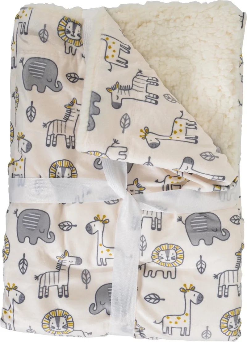 Shaggy 75 x 105 cm Wiegdeken by Cangaroo in Beige – product photo