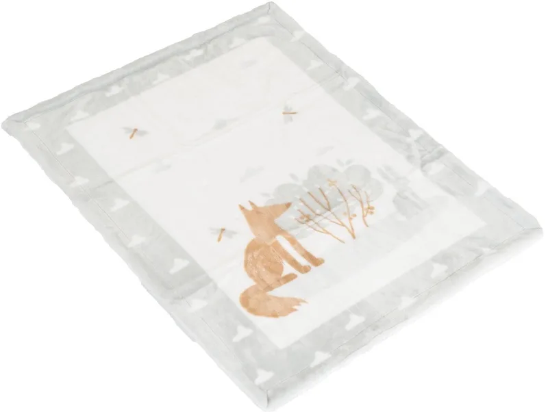 Sherpa Little Friends Grey 80 x 110 cm Wiegdeken by Cangaroo in Grey – product photo