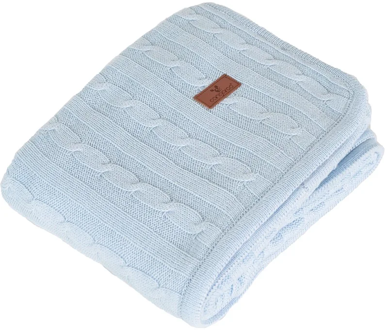 Sherpy Blue 75 x 100 cm Wiegdeken by Cangaroo in Blue – product photo