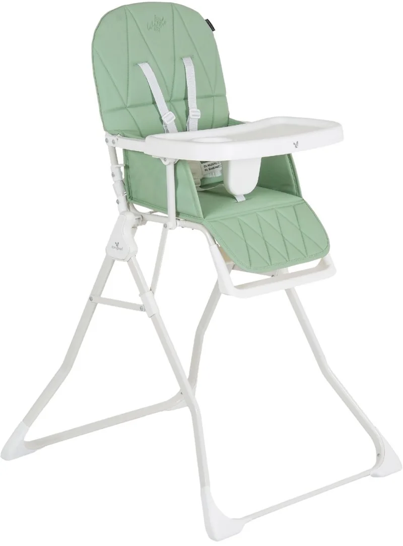 Waffle Green Kinderstoel van Cangaroo in Groen, wit – productfoto