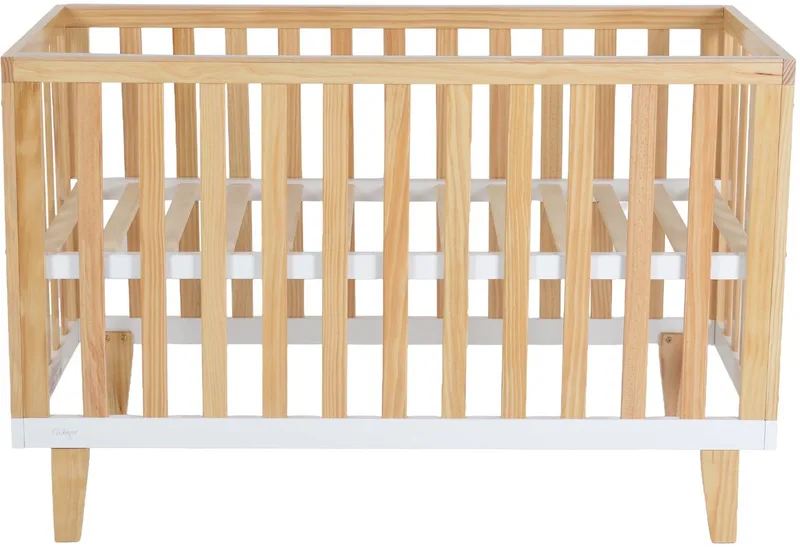 Whisper 60 x 120 cm Ledikant van Cangaroo in Nautrel, wit – productfoto