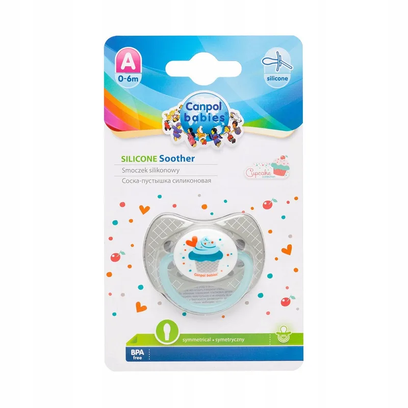 Cupcake Siliconen Speen 0-6m van Canpol Babies – productfoto