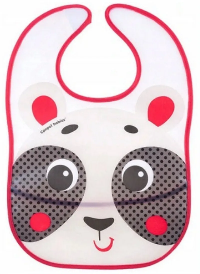 Hello Little Wasbaar slabbetje met zak - beige, 6m+ 6+ m by Canpol Babies in Beige, Red, Black – product photo