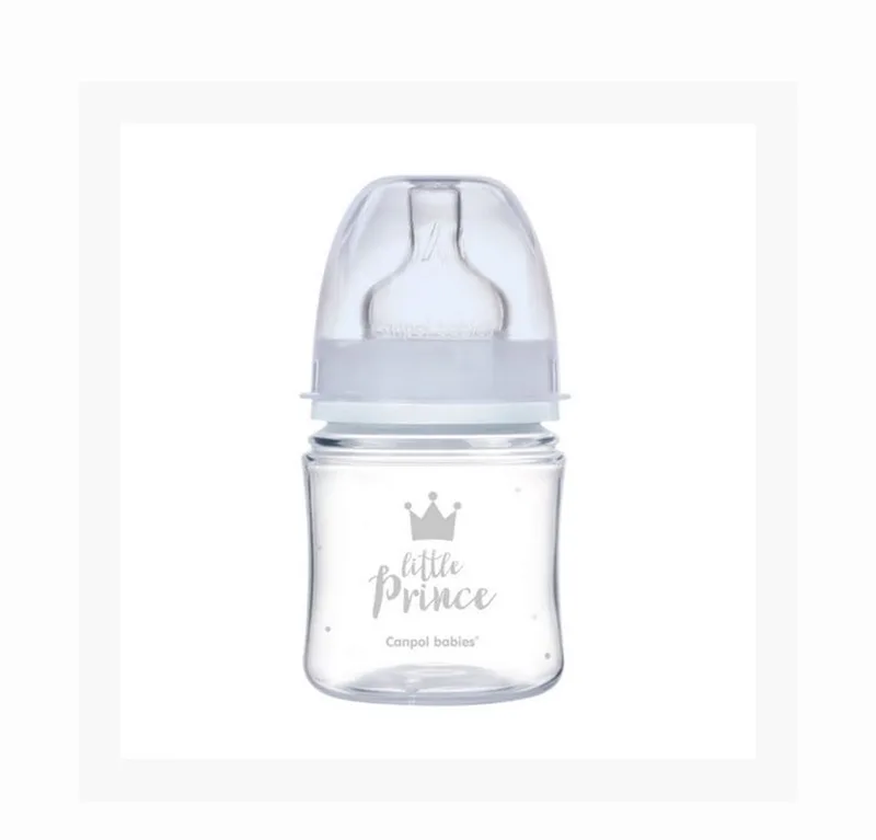 Little Prince | Easy Start Anti-Koliek babyfles | blauw | 0m+ | 120ml | 120 ml van Canpol Babies in Licht blauw – productfoto