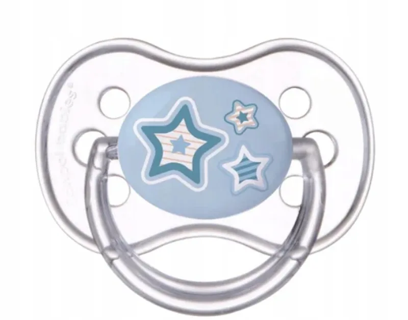 Newborn Baby Blauwe Siliconen Speen 0-6 Maanden från Canpol Babies – produktbild