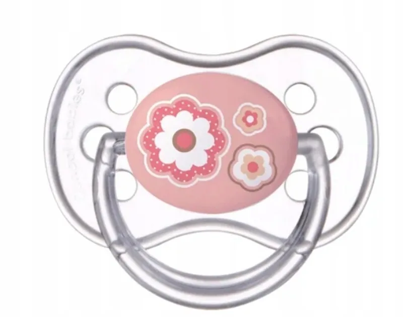 Newborn Baby Rond Siliconen Speen Rose 0-6 Maanden från Canpol Babies – produktbild