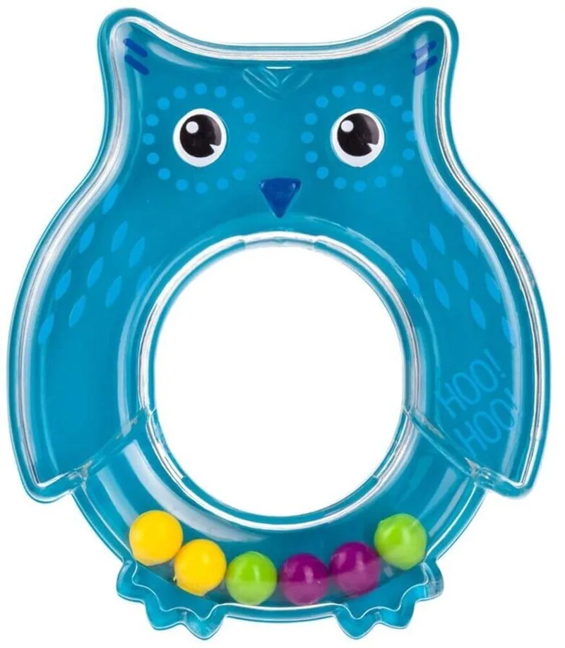 OWL rammelaar - 0m+ Blauw de Canpol Babies en Rose, Bleu, Vert – photo produit