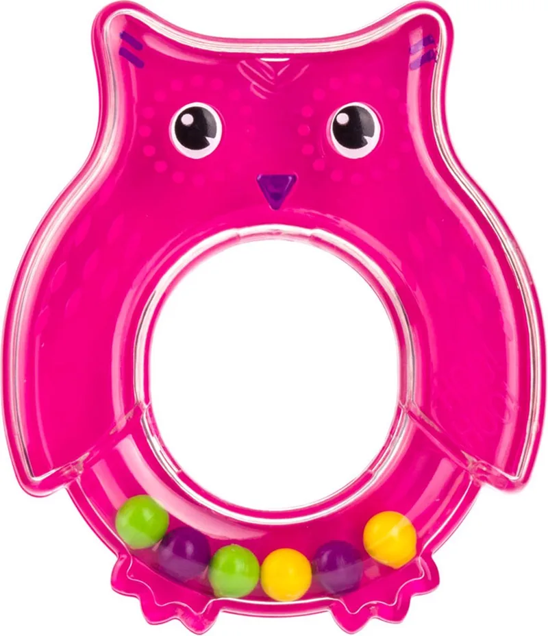 OWL rammelaar - 0m+ Roze de Canpol Babies en Rose, Bleu, Vert – photo produit