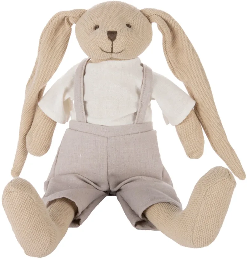 Rabbit- Soft Rammelaar- 0m+, 150 x 460 mm 0+ maanden fra Canpol Babies i Beige, Grå – produktbillede
