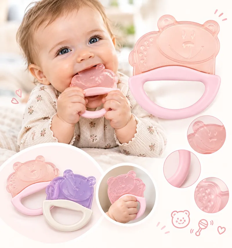 Rammelaar en bijtring – beertje, 3+ maanden de Canpol Babies – photo produit
