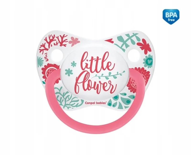 Siliconen Speen 0-6 Maanden - Boho Bloemen van Canpol Babies – productfoto