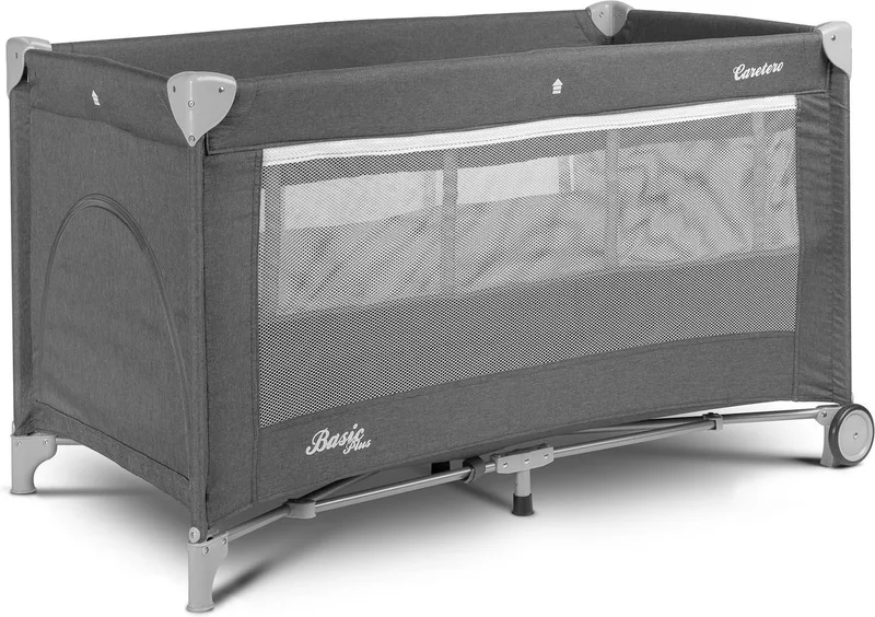 Campingbedje Basic Plus Graphite de Caretero en Grafiet – photo produit