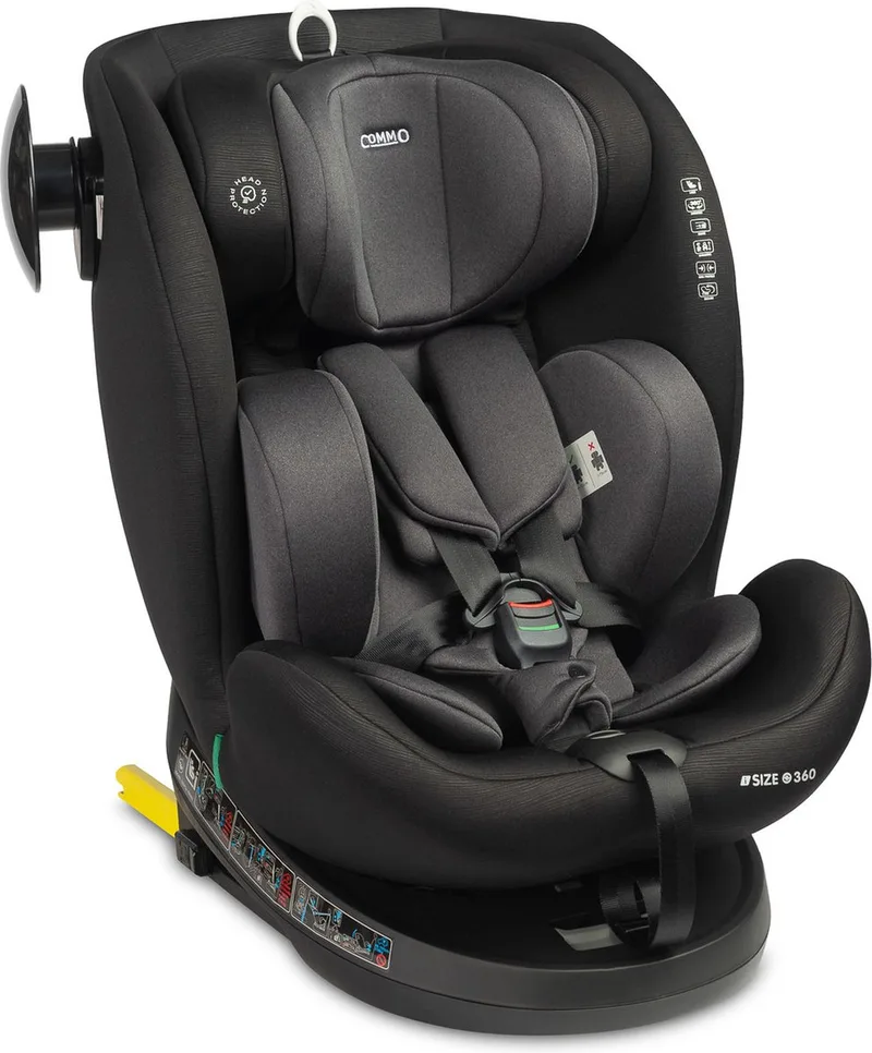 Commo i-Size autostoel 40-150 cm - Draaibaar autostoeltje från Caretero i Grafiet – produktbild