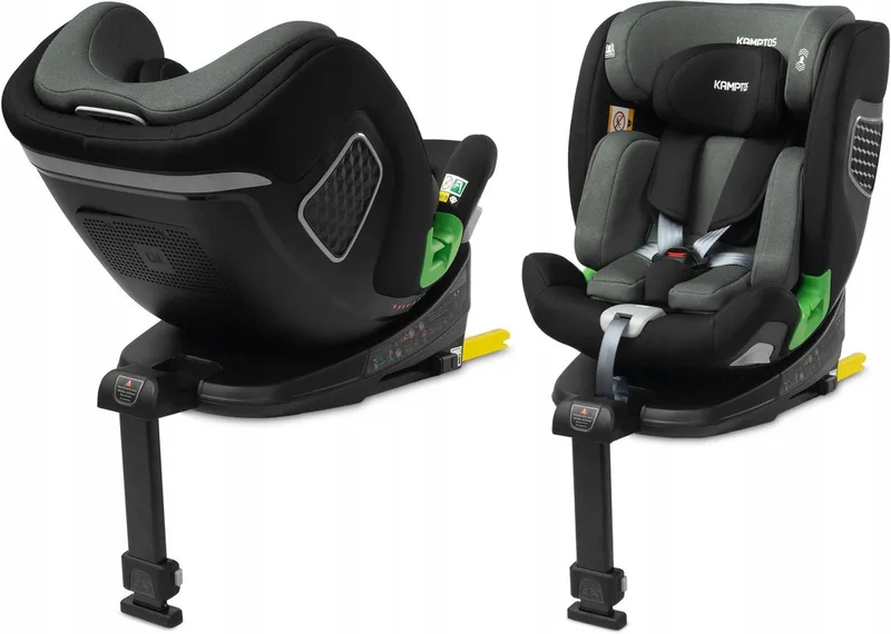 Kamptos I-Size Autostoel 40-150 cm, Draaibaar, ISOFIX by Caretero in Grijs – product photo
