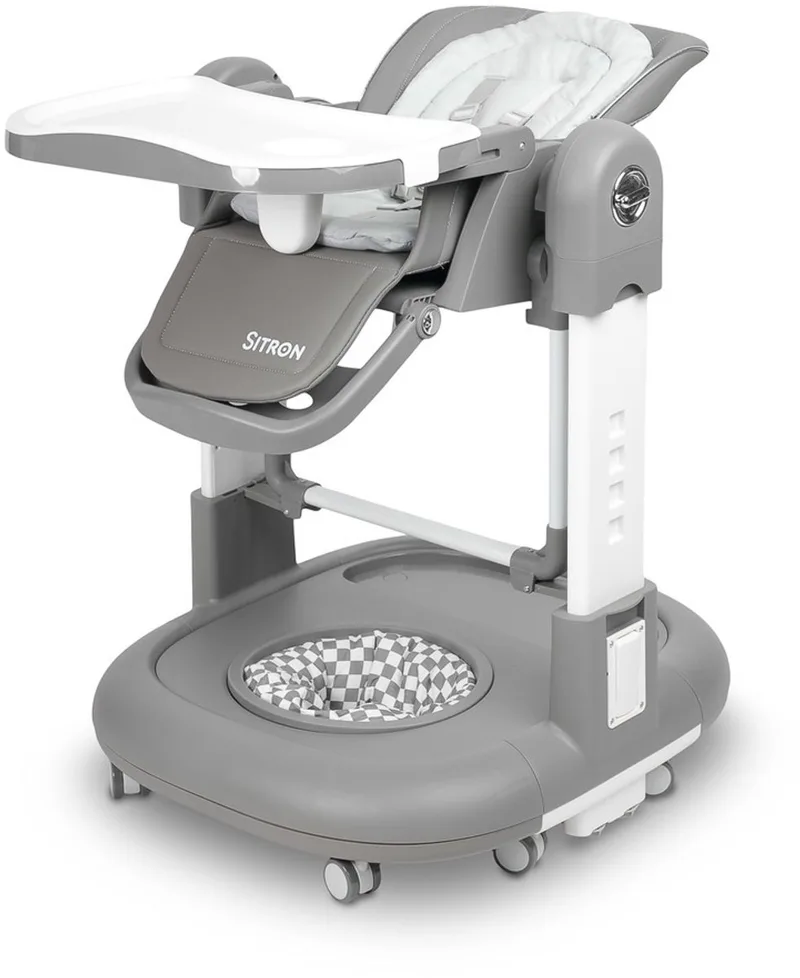 Sitron 3-in-1 kinderstoel - Schommel looprek by Caretero in Grijs – product photo