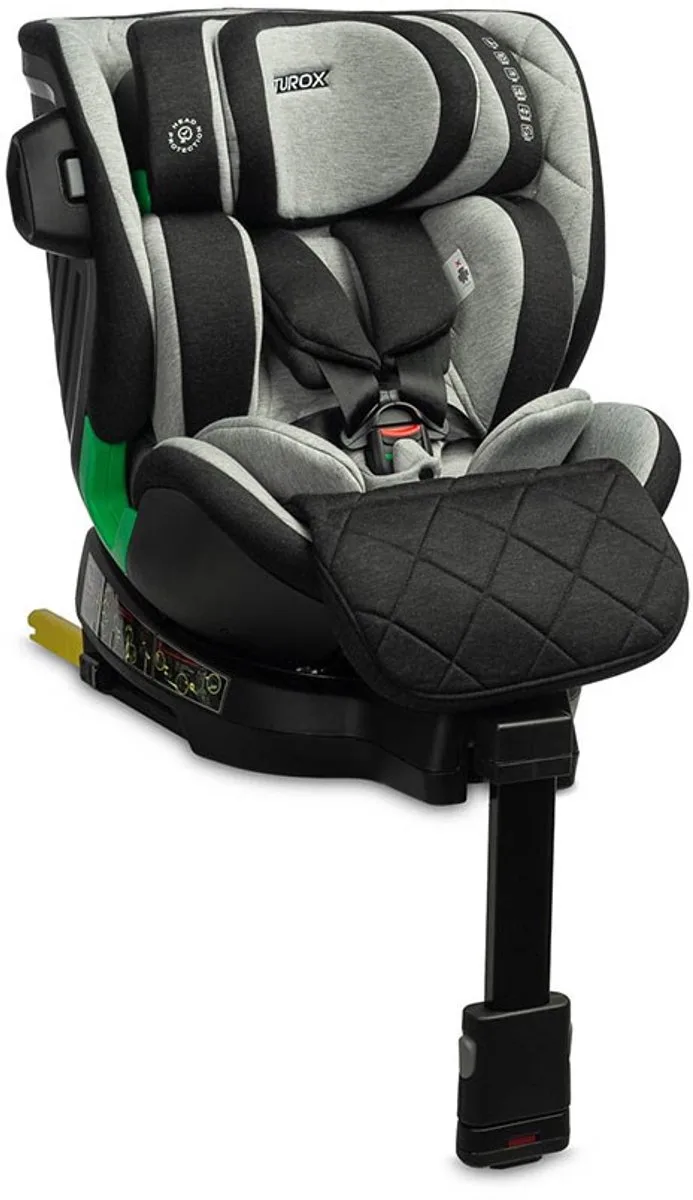 Turox i-Size Autostoel 40-150cm 360° Draaibaar van Caretero in Grijs – productfoto