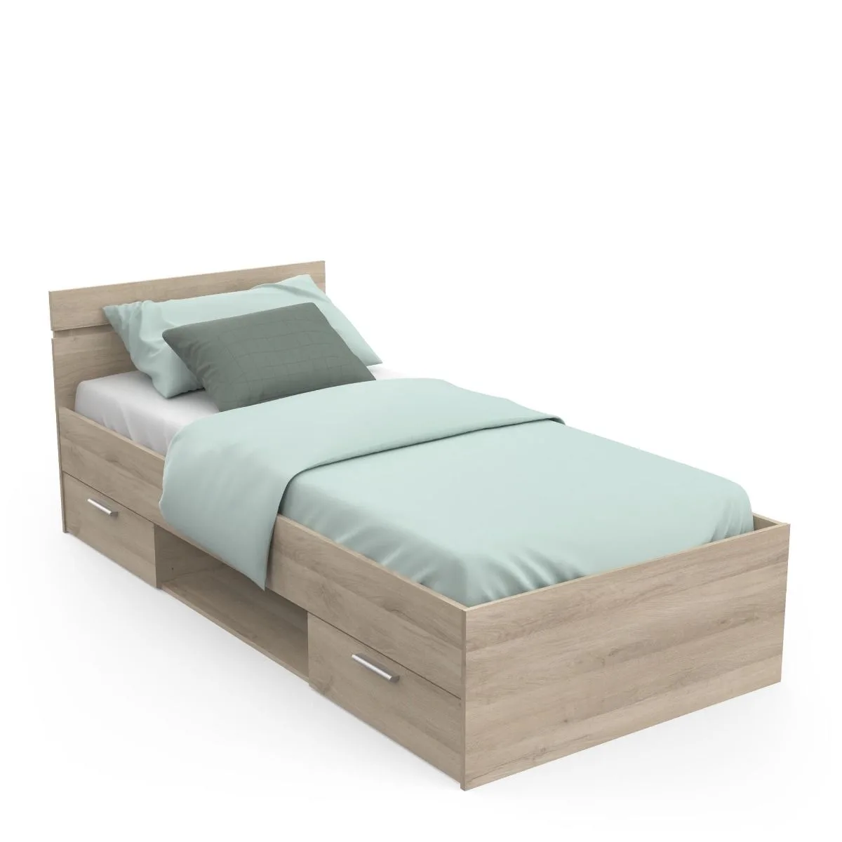 Kinderbed 1-persoons Michigan 90x200 Kronberg Oak de CBA meubels – photo produit