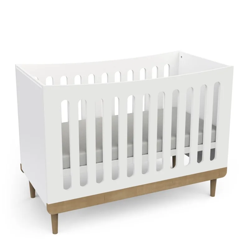 Ledikant Scandinave Wit/Naturel 60x120 van CBA meubels – productfoto