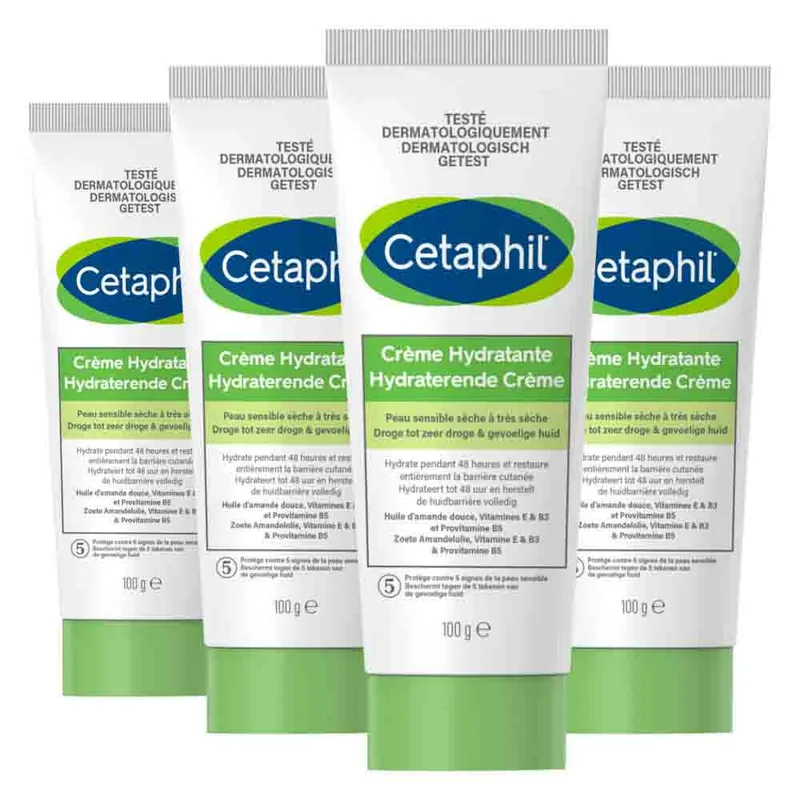 4x Cetaphil Hydraterende Crème 100 gr van Cetaphil – productfoto