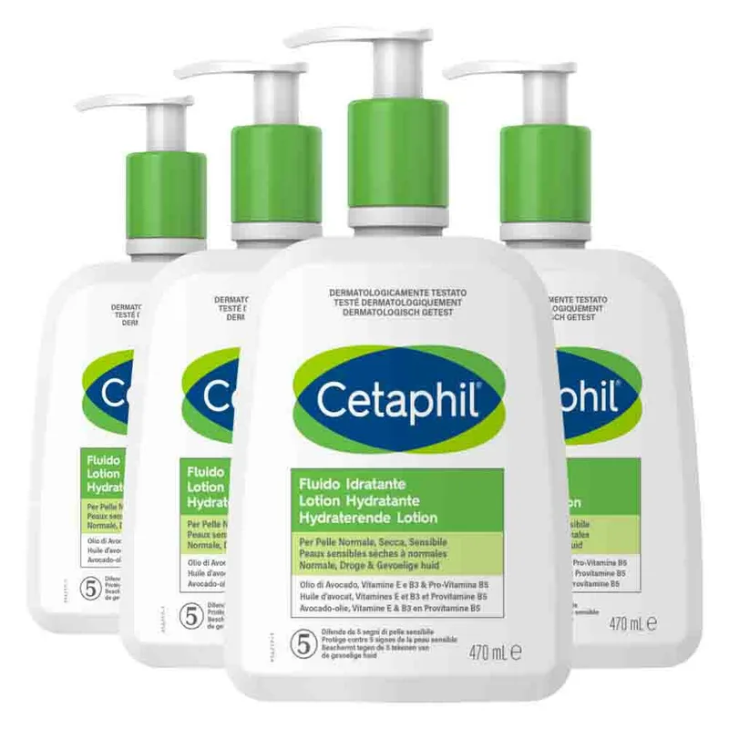 4x Cetaphil Hydraterende Lotion 470 ml van Cetaphil – productfoto
