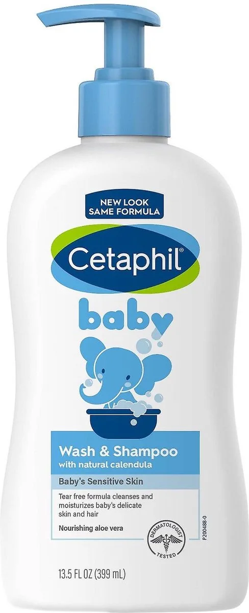 Baby 2-in-1 Haarshampoo en Body wash - Wash & Shampoo - Babyverzorging - 399ml