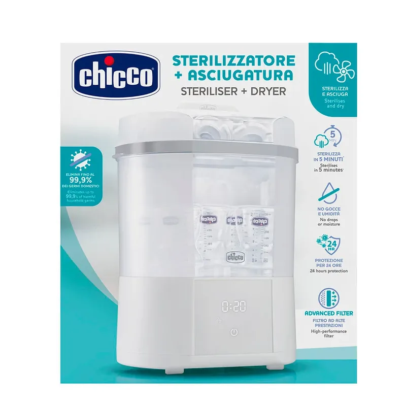 2 In 1 Sterilisator: Sterilisator En Flesdroger von Chicco in Mehrfarbig – Produktfoto 2 von 3