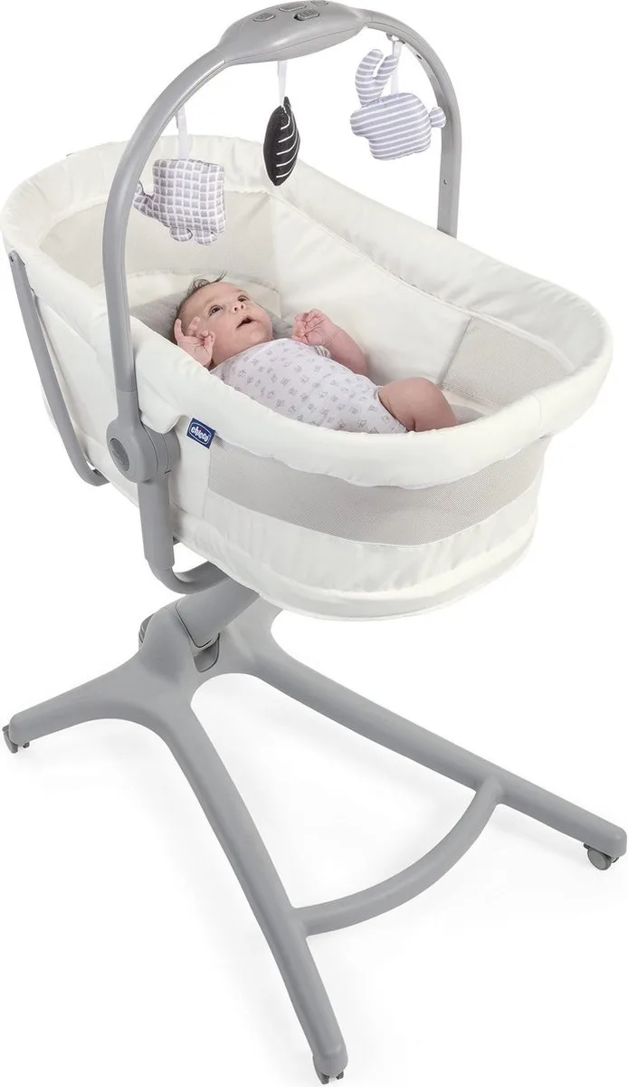 Baby Hug Air 4 In 1 Wieg/ Kinderstoel - White Snow de Chicco en Blanc – photo produit