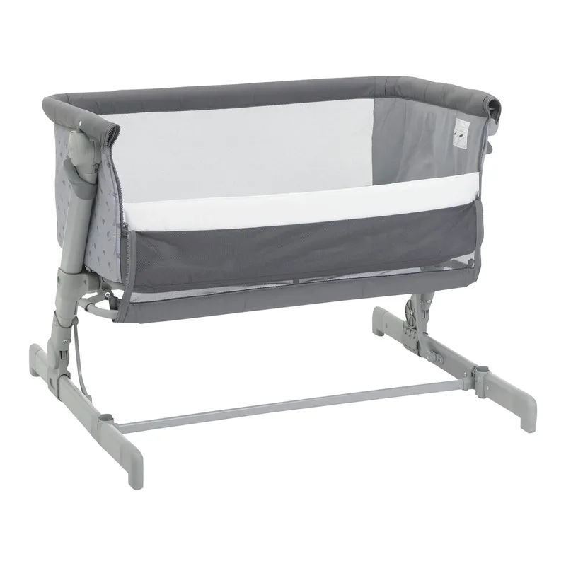 Beistellbett Next2Me Go fra Chicco i Grå, 80 × 97 × 82 mm – produktbillede 1 af 6